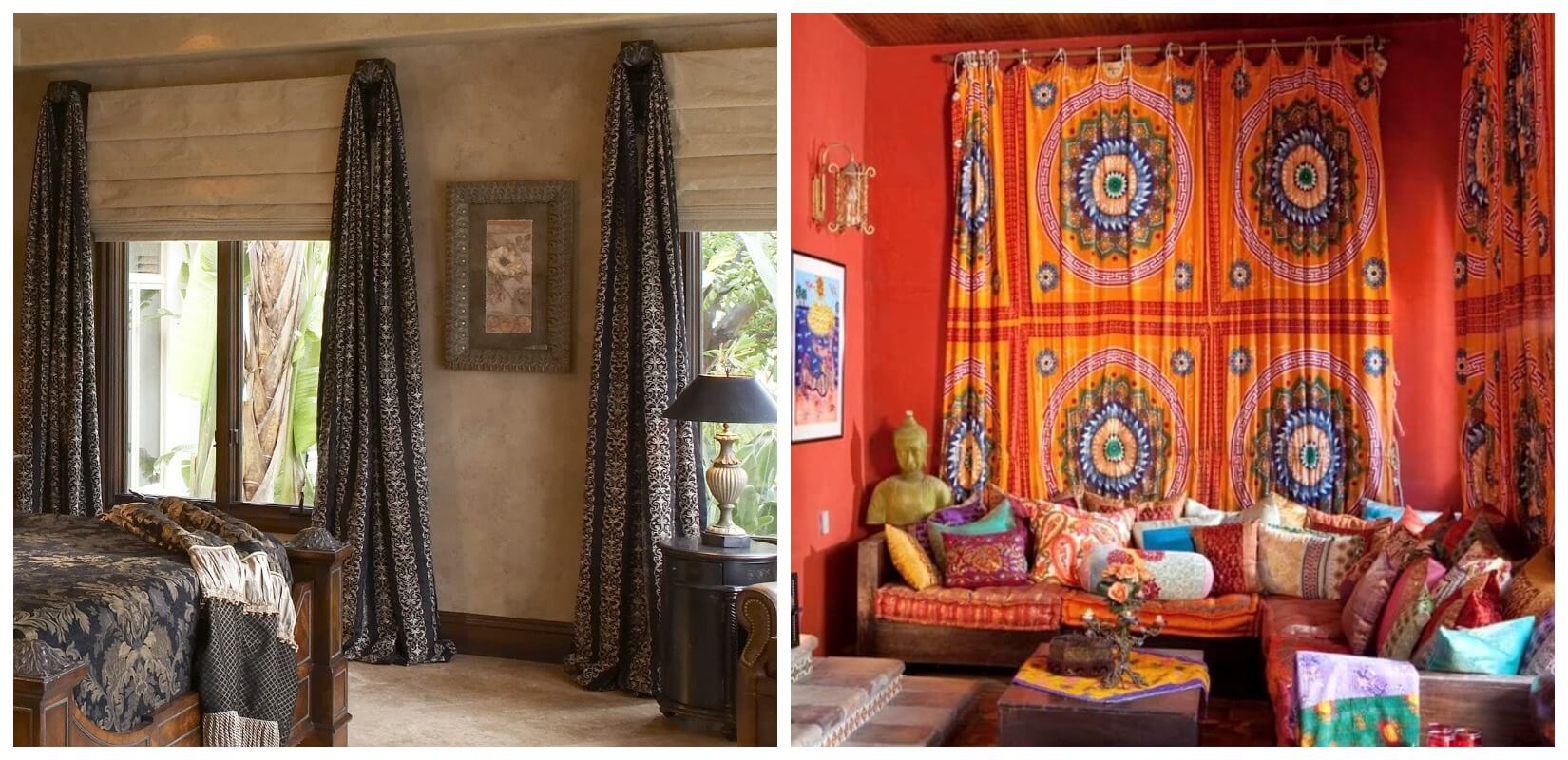 портьеры в стиле этно