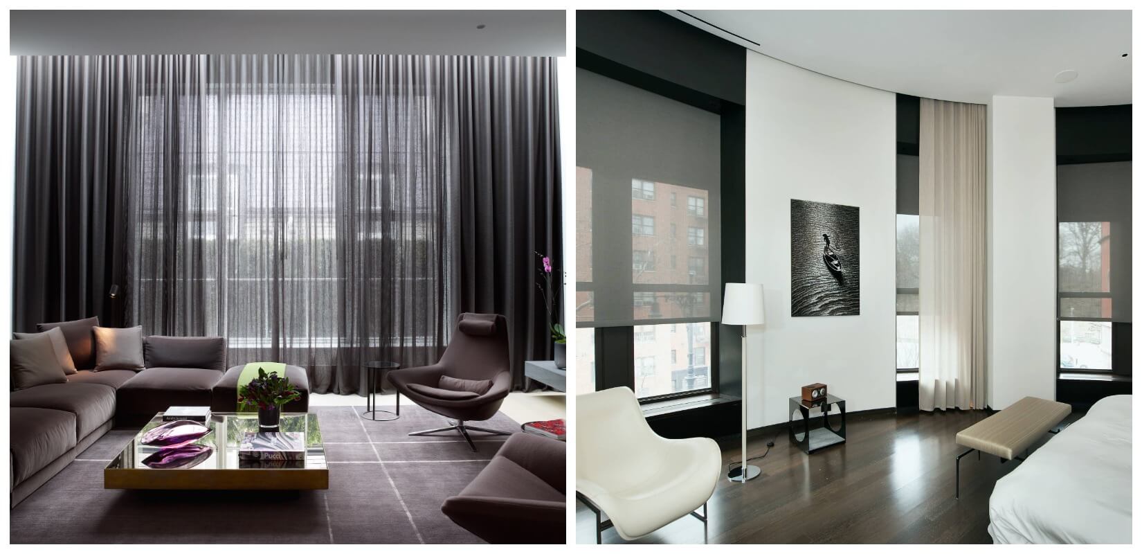 портьеры в стиле хай-тек