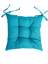 Подушка для сиденья Линен объемная 38х38 Бирюзовый