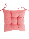 Подушка для сиденья Линен объемная 38х38 Розовый