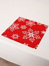 Сервировочная салфетка Снежинка 30х30 Красный