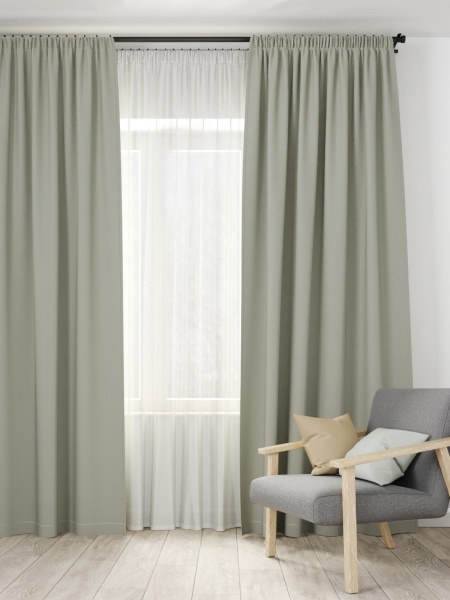 Шторы Латте 300х270 Мятно-бирюзовый