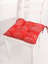 Подушка для сиденья Снежок 38х38 Красный
