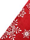 Сервировочная салфетка Снежинка 30х30 Красный