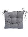 Подушка для сидения Виго объёмная 38х38 Темно-серый