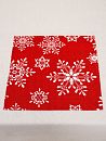 Сервировочная салфетка Снежинка 30х30 Красный